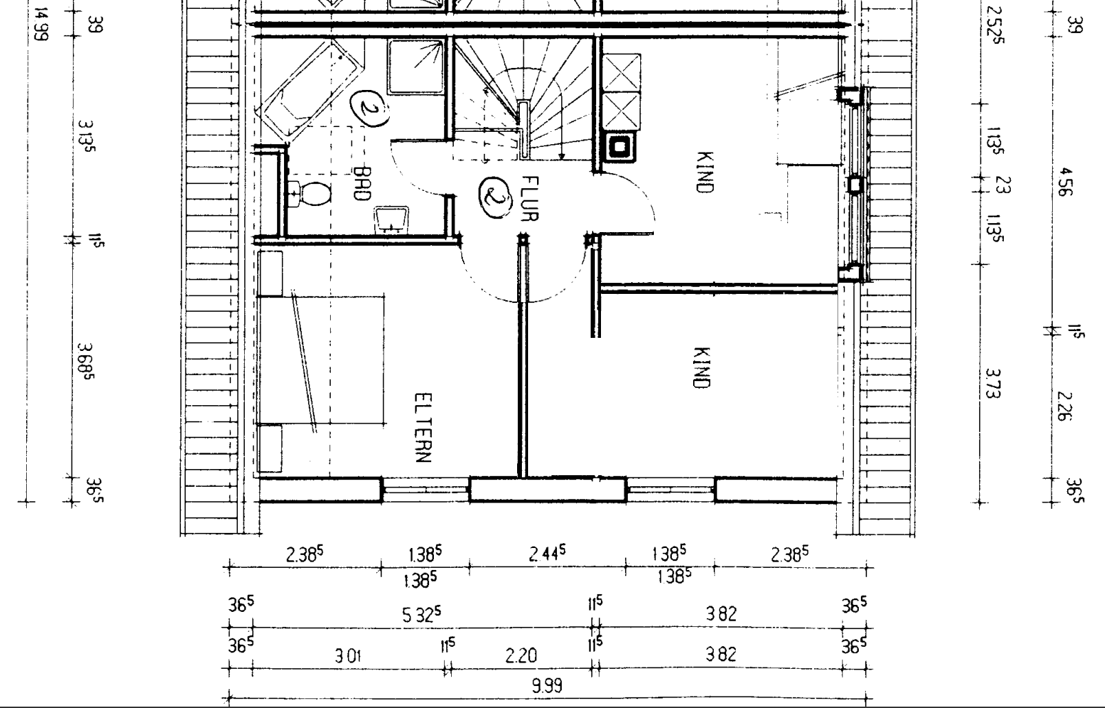 Grundriss Obergeschoss